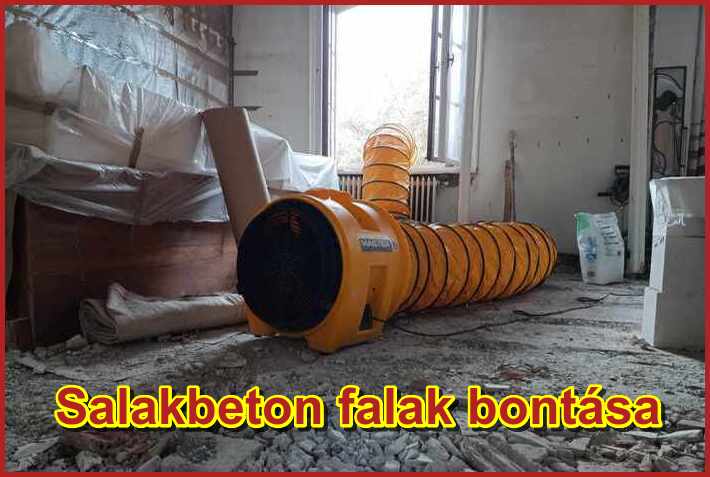 Salakbeton falak bontása előtt mindig végezz alapos radon szint mérést. A salakbeton falak bontása és a radon szint csökkentése szoros összefüggésben van.
